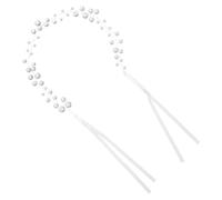 FOMIYES Bijoux de Cheveux de Mariée Bal de Mariage Fiançailles Accessoire de Coiffure Cheveux Tressés Vigne Royal S