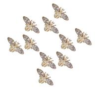 FOMIYES Bijoux Nail Art Abeilles en Métal, 10 Pièces, Décorations D'ongles Rétro pour Fête et Usage Quotidien, Faciles à Utiliser et Résistantes