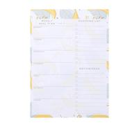 FOMIYES Bloc-Notes Magnétique A5 à Fleurs Rouges pour Réfrigérateur et Bureau Bloc-Notes pour Liste de Courses Détachable Aimant Puissant Papier Ligné pour Prise de Notes Quotidienne