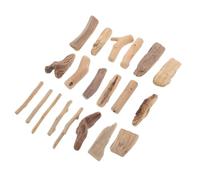 FOMIYES Blocs de Bois Flotté Poli 20 Morceaux Naturels 3-20 CM pour Aquarium d'eau Douce et Décoration Intérieure Créative