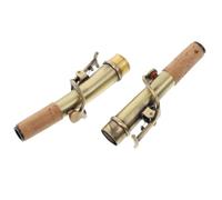 FOMIYES Bocaux Droits et Courbés pour Saxophone Soprano en Bronze Rétro, Accessoires Solide, Col Droit et Incurvé, Adaptés aux Saxophones Anciens, pour Musiciens et Présents Saxophonistes