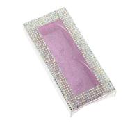 FOMIYES Boîte Coffret Faux Cils Incrustés De Diamants Récipient Porte-Colle Étui Porte-Cils Case De Petit Étui De Étui De Rangement pour Récipient à Strass