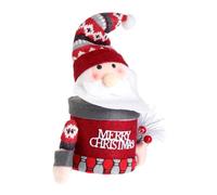 FOMIYES Boîte de Noël Forme de Pomme Rouge et Blanche à Carreaux Contenant pour Décoration de Table Réutilisable Accessoire pour Rangement de Friandises