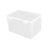 FOMIYES Boîte de Rangement Bureau PP Transparent Étui pour Petits Objets Organiseur Portable pour Masque et Médicaments Rangement Pratique pour Fournitures de Bureau