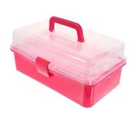 FOMIYES Boîte de Rangement Portable pour Outils de Nail Art avec Poignée Organisateur de Manucure Translucide