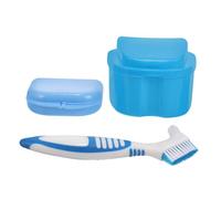 FOMIYES Boîte de Rangement pour Dentier avec Brosse à Dents Conteneur et Portable Étui Multi Usage pour Prothèses Protège Dents et Appareils Orthodontiques pour Voyage et Transport