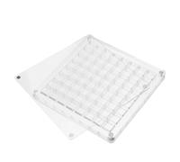 FOMIYES Boîte de Rangement Transparente Cadre D'exposition 64 Compartiments en Acrylique Multi-grilles pour Coquillages pour Bijoux et Loisirs Créatifs