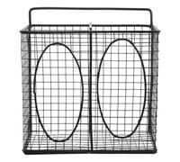 FOMIYES Boîte distributrice de murale - Station de distribution d'hygiène pour masques et - Organisateur de masques en métal à 2 compartiments pour cuisine, spa ou bureau