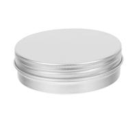 FOMIYES Boîte Ronde Aluminium Couvercle à Vis Idéale Pour Cosmétiques Et Crèmes Contenant Léger Et Portable Pour Voyages Camping Et Rangement De Maquillage