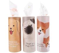 FOMIYES Boîtes à Mouchoirs Rondes pour Voiture Lot de 3 Papier Cylindrique Élégant Facile à Ouvrir et Remplacer, Maison ou Hôtel