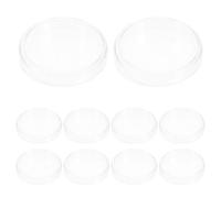 FOMIYES Boîtes de Pétri avec Couvercles en Verre Transparent Lot de 10 Haute Résistance aux Températures, pour Culture et Mycologiques en Laboratoire