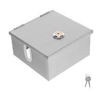 FOMIYES Boîtier Électrique en Acier Inoxydable 86 Mm, Boîte de Sécurité Anti-vol pour Prise et Interrupteur, Protection Étanche Anti-éclaboussures, Installation Encastrée Saillie, Usage