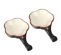 FOMIYES Bol à Encre Céramique Multifonction pour Calligraphie et Peinture, Lot de 2 Disques à Eau pour Artistes et Amateurs de Culture Chinoise