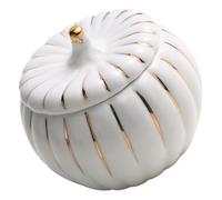 FOMIYES Bol en Céramique Couvercle, Marmite à Soupe et Cuisson Vapeur, Récipient Alimentaire en Porcelaine pour Service à Table