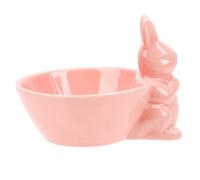 FOMIYES Bol en Céramique de Pâques de Lapin Bol à Riz et Salade de 350 Ml Adorable pour Table de Fête et Usage Quotidien Vaisselle Ménagère Résistante aux Éclats et Décoloration