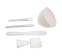 FOMIYES Bol Mélangeur Silicone Pour Masque Facial Petit Format Blanc, Applicateur Et Grattoir Pour Soins Visage Maison, Outil Beauté Polyvalent Pour Spa Et Salon