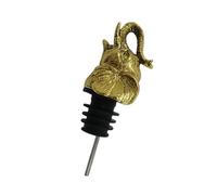 FOMIYES Bouchon Accessoire Sûr pour Verser le Vin Or en Alliage Forme Tête D'éléphant Verseur à Vin Maison Fêtes
