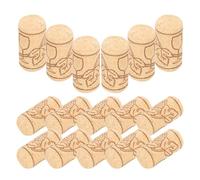 FOMIYES Bouchons de Liège Naturels pour Bouteilles de Vin, Lot de 50 Pièces Cylindriques 2,1 X 4 Cm, Bouchons de Bouteille en Liège Haute Densité pour Conservation et Étanchéité,