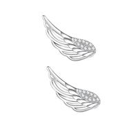 FOMIYES Boucles D'oreilles Ailes D'ange En Argenté S925 Féminines Légères Pour Fille Usage Quotidien Et Mariage Design Plume Délicat