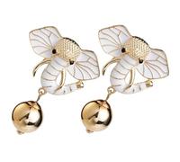 FOMIYES Boucles D'oreilles Éléphant pour Femme en Alliage Non Allergénique, Design Créatif et Classique, de Clous D'oreilles Vintage Blanc, pour Accessoire de Mode