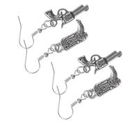 FOMIYES Boucles D'oreilles Occidentales Cowgirl en Alliage Métal, Boucles D'oreilles Pendantes Vintage, Bijoux pour Femmes, Accessoires Western pour Sorties Décontractées, Lot de 2 Pièces