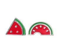 FOMIYES Boucles D'oreilles Pastèque Modernes En Argenté 925, De Petites Boucles Pour Filles, Pour Accompagner Une Robe Tailleur Au Travail