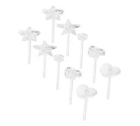 FOMIYES Boucles d'Oreilles Transparentes en Résine Lot de 5 Set de Paires Ajustement Confortable Clous d'Oreilles pour Femmes Usage Styles Variés