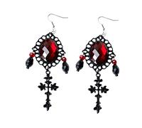 FOMIYES Boucles Doreilles Vintage Gothiques Pendantes Style Vampire pour Femmes Accessoires Halloween Chic et Élégants Parfaites pour Soirée Costumée et Fête à Thème
