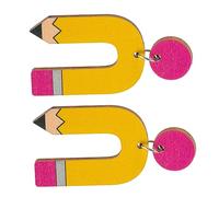 FOMIYES Boucles Oreilles Crayon Bois Pour Femmes Bijoux Pendants Créatifs Enseignante Et Résistants Pour Fêtes Et Quotidien