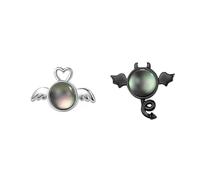 FOMIYES Boucles Oreilles Femme Thème Ange et Démon Asymétriques Bijoux Oreille Mode pour Accessoires sans Allergie