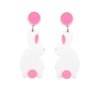 FOMIYES Boucles Oreilles Forme de Lapin pour Femmes Accessoires et Bijoux Originaux pour Fêtes et Usage pour Vos Oreilles Acrylique Durable