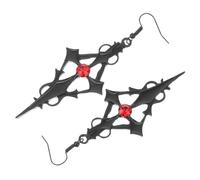 FOMIYES Boucles Oreilles Gothiques Forme De Croix Pendantes Pour Femme Bijoux Oreille De Pour Halloween Et Fêtes