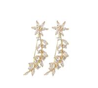 FOMIYES Boucles Oreilles Grimpantes Fleur Ornées de et Perles Boucles Oreilles Branche Élégantes pour Accessoires de Mariage et Occasions Spéciales