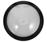 FOMIYES Bouton-Poussoir de Remplacement Blanc Lumineux pour Jeu D’Arcade, Bouton Auto-réinitialisable Grand Format, Accessoire Buzzer Professionnel pour Quiz, Concours et Jeux Interactifs