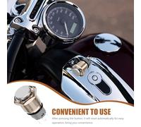 FOMIYES Bouton-Poussoir Étanche 16 MM en Métal Interrupteur de Klaxon à Réarmement Automatique Compatible Voiture et Moto Kit de Démarrage Moteur Accessoire pour Signalisation