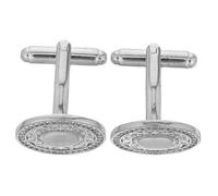 FOMIYES Boutons de Manchette Ronds Cuivre avec Cristaux Étincelants Élégants et Durables pour Chemises Business et Mariages Homme Design Ergonomique Confortable