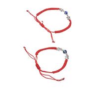 FOMIYES Bracelet Ajustable Tortue pour Couple en Fil Rouge Lot de 2 Accessoire de Poignet Décoratif d'Anniversaire Bijoux Solide et Créatif