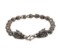 FOMIYES Bracelet Dragon Vintage En Cuivre Pur, Bijou Unisexe à Perles Mates, Style Rétro Ancien, Symbole De Force Et Courage, Pour Hommes Et Femmes, Accessoire Quotidien Unique