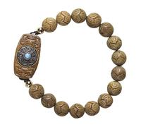 FOMIYES Bracelet en Bois Vert en Perles Naturelles, Unisexe, Chaîne Simple DIY Invocation Bouddhiste, Accessoires pour Femmes et Adolescentes, Bijoux Esthétiques D'été, Présent Spirituel