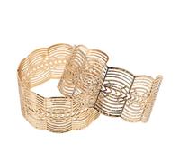 FOMIYES Bracelets Joncs Ouverts Larges Design Géométrique Ajouré Bijoux pour Poignet et Bras pour Femmes