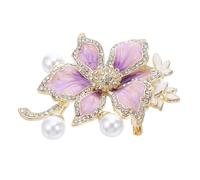 FOMIYES Broche Fleur En - Élégant En Émail Floral Épingle À En Perles Accessoire Pour Robe De Banquet Ou De Bal Mode Féminine