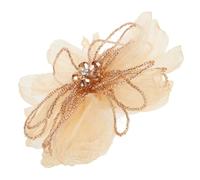 FOMIYES Broche Fleur En Tissu Élégante Pour Femmes Accessoire De Mode Distinctif Broche Multifonctionnelle Pour Vêtements Design Délicat Et Solide Pour Événements Spéciaux Couleur De Doré