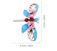 FOMIYES Broche Libellule Chinoise Émail Broche Épingle à Déclaration pour Femme Accessoire pour Mariage Anniversaire Fête