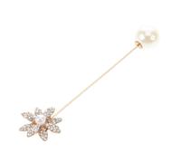 FOMIYES Broche Simulée Élégante Alliage avec Épingle à Fleurie pour Femmes Accessoire Polyvalent Sécurisé pour Mariage Dîner et Professionnelle