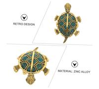 FOMIYES Broche Tortue Vintage En Métal Doré Avec Décorations Brillantes Pour Femmes Et Filles, Accessoire Bijoux Élégant Pour Fêtes, Mariages, Anniversaires -