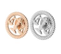 FOMIYES Broches D’Avocat en Métal Lot de 2 Épingles à Chemise Costume Symbole Balance Justice Finition Or et Argenté Accessoire pour Étudiants en Droit et Professionnels Juridiques