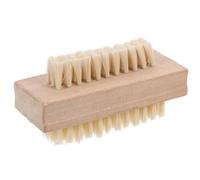 FOMIYES Brosse à Ongles Double Face en Poils de Sanglier pour Un Nettoyage en Profondeur - Brosse à Ongles en Bois Naturel pour Les Ongles Des Mains, Des Pieds, Des Cuticules Et L'élimination