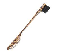 FOMIYES Brosse à Sourcils Double Embout Format Voyage Multifonction pour Maquillage Portable Imprimé Léopard pour Mise Sourcils et Coiffage Cheveux