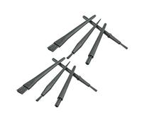 FOMIYES Brosse Antistatique ESD à Manche Rond pour Électronique, Outil De Retouche Portable, Nettoyage Précis D'ordinateurs Et Claviers, Lot De 8 Pièces Noire, Usage Technique Professionnel