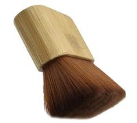 FOMIYES Brosse De Coiffure Nylon Base Bois Épilation Cheveux Cassés Nettoyage Dépoussiérer Contour Oreilles Nuque Salon Maison